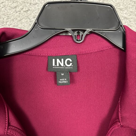 I.n.c. International Concepts Womens Side Ruched Top Rhodolite Garnet Medium NWT - Picture 8 of 11